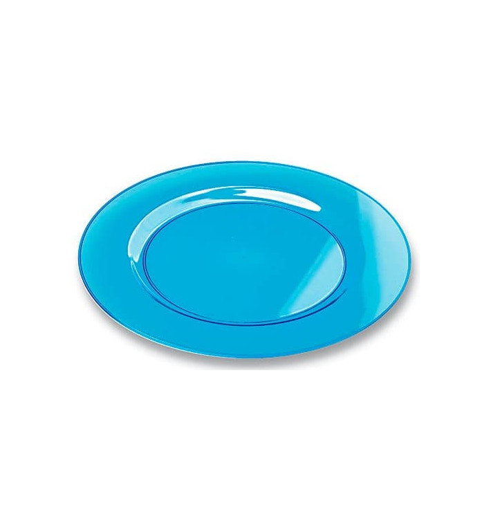 Plastikteller rund extra Stark türkis 19cm (10 Stück) Plastikteller rund extra Stark türkis 19cm (10 Stück)
