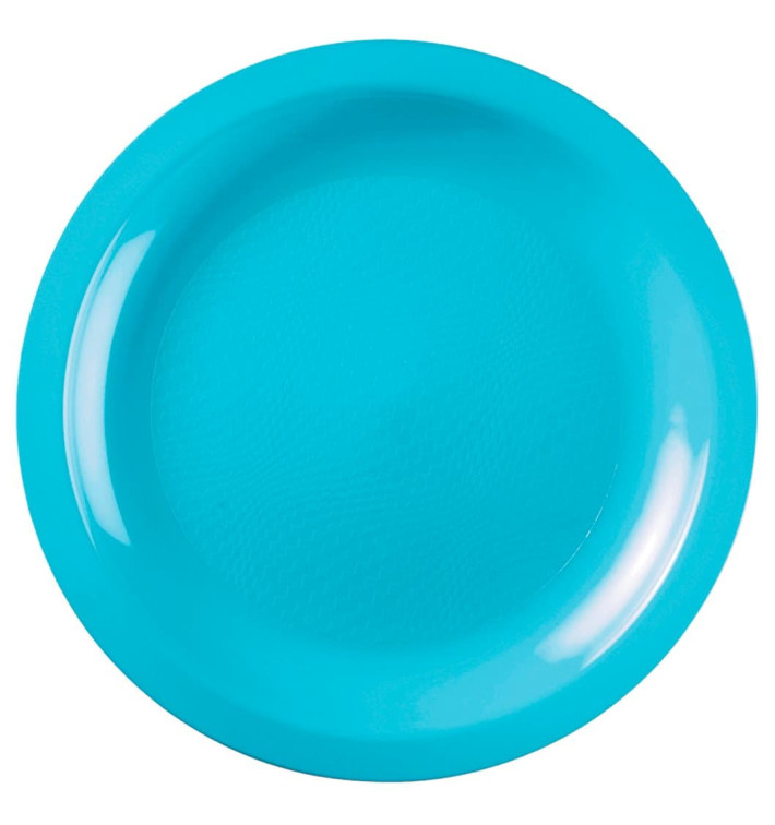 Plastikteller Flach Turkis Round PP Ø220mm (50 Stück) Plastikteller Flach Turkis Round PP Ø220mm (50 Stück)