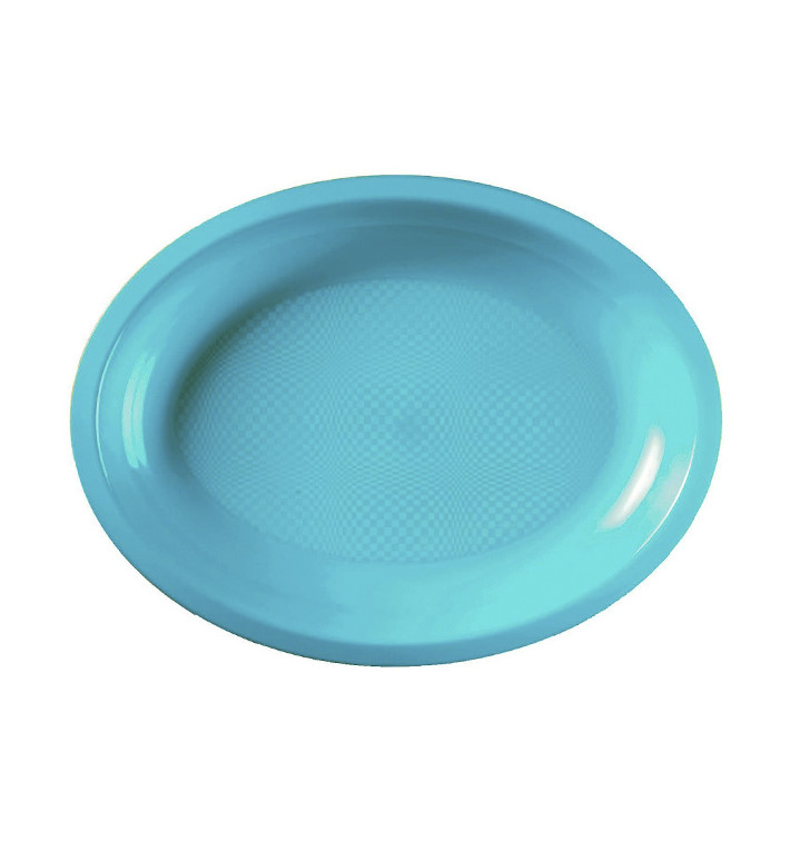Plastiktablett Oval Türkis Round PP 255x190mm (300 Stück) Plastiktablett Oval Türkis Round PP 255x190mm (300 Stück)