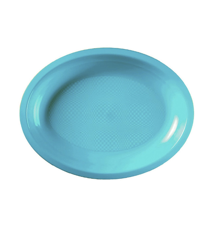 Plastiktablett Oval Türkis Round PP 315x220mm (25 Stück) Plastiktablett Oval Türkis Round PP 315x220mm (25 Stück)