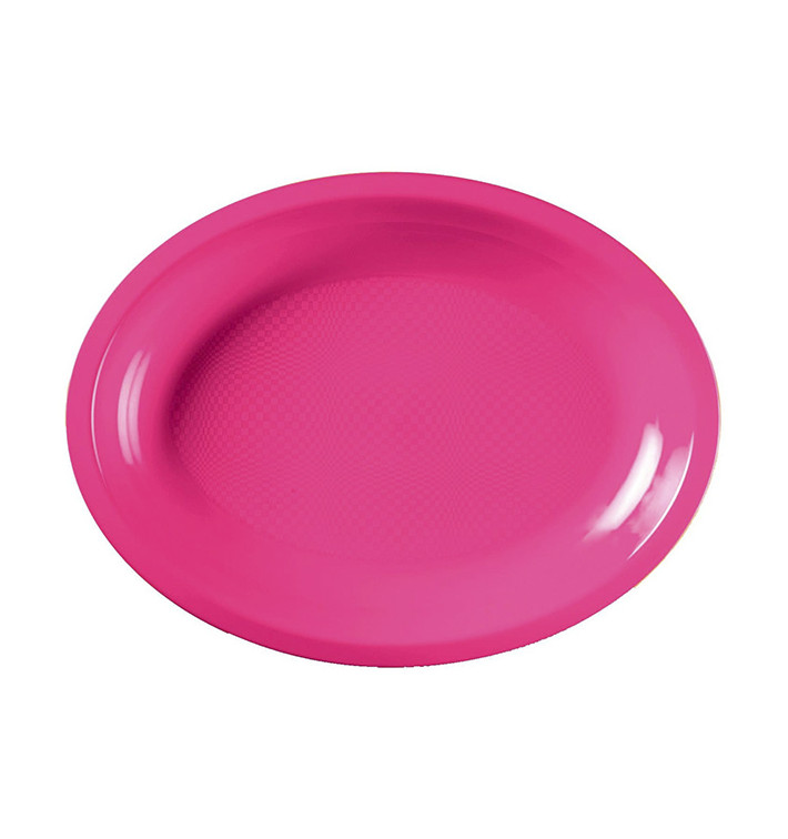 Plastiktablett Oval Fuchsie Round PP 315x220mm (25 Stück) Plastiktablett Oval Fuchsie Round PP 315x220mm (25 Stück)