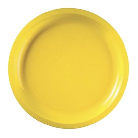 Plastikteller Rund Gelb Round PP Ø290mm (25 Stück)