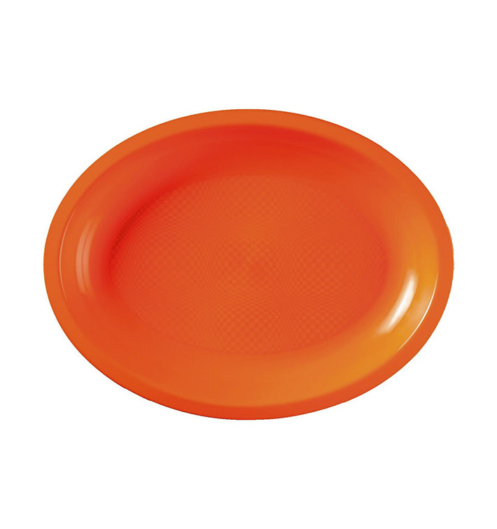 Plastiktablett Oval Orange Round PP 315x220mm (150 Stück) Plastiktablett Oval Orange Round PP 315x220mm (150 Stück)