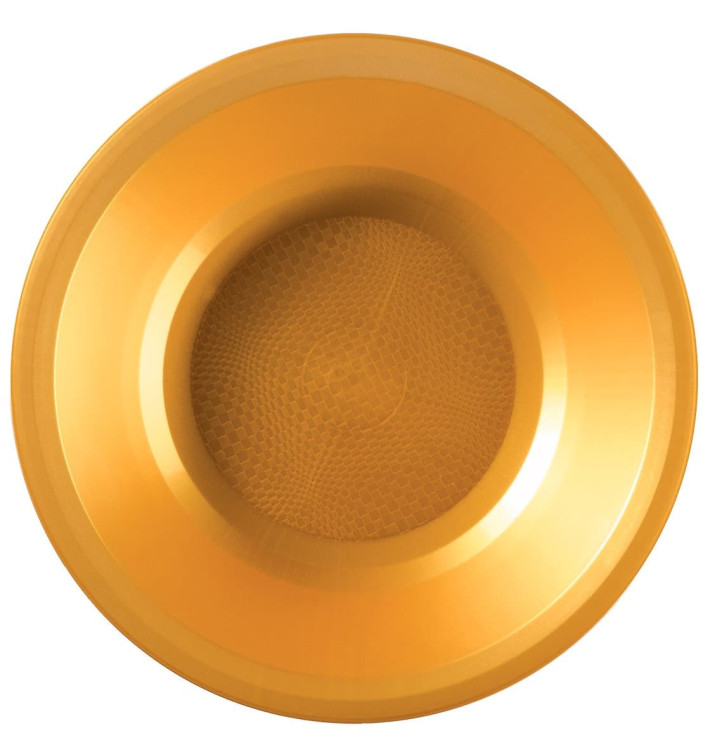 Plastikteller Rund Tief Gold Round PP Ø195mm (25 Stück) Plastikteller Rund Tief Gold Round PP Ø195mm (25 Stück)