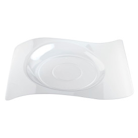 Plastikteller "Forma" Transparent 22x18 cm (180 Stück)