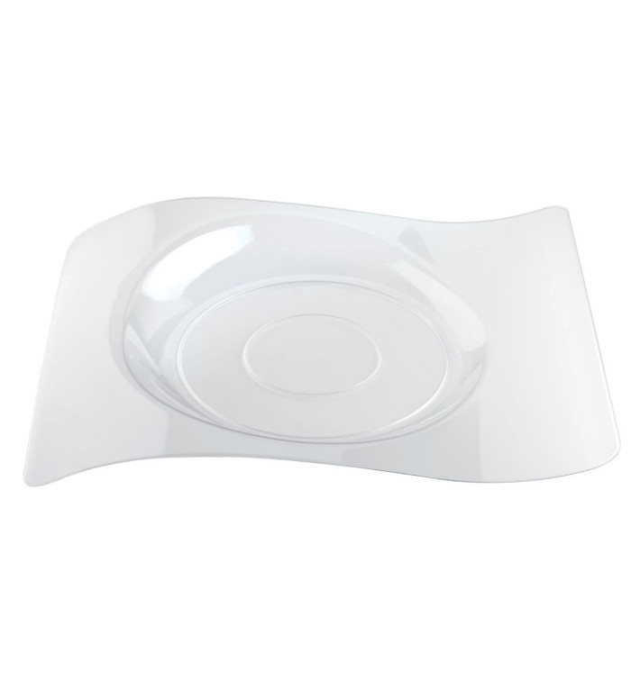 Plastikteller "Forma" Transparent 22x18 cm (180 Stück) Plastikteller "Forma" Transparent 22x18 cm (180 Stück)