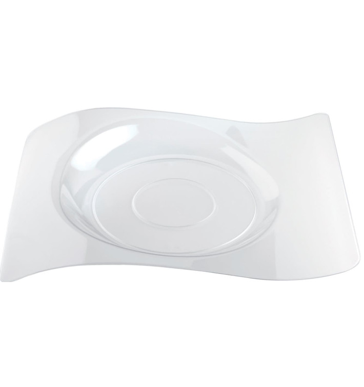 Plastikteller "Forma" Transparent 28x23 cm (180 Stück) Plastikteller "Forma" Transparent 28x23 cm (180 Stück)