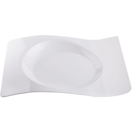 Plastikteller "Forma" weiß 28x23 cm (12 Stück)