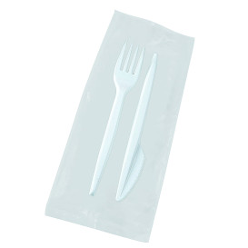 Besteckset Gabel und Messer Transparent (25 Stück)