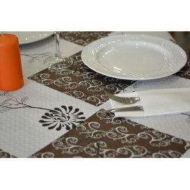 Papiertischdecke 1x1m "Magnolia Nema" 37g (400 Stück)