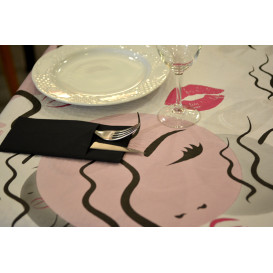Papiertischdecke 1x1m "Kiss" 37g (400 Stück)