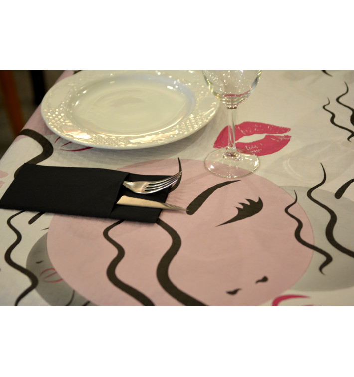 Papiertischdecke 1x1m "Kiss" 37g (400 Stück) Papiertischdecke 1x1m "Kiss" 37g (400 Stück)