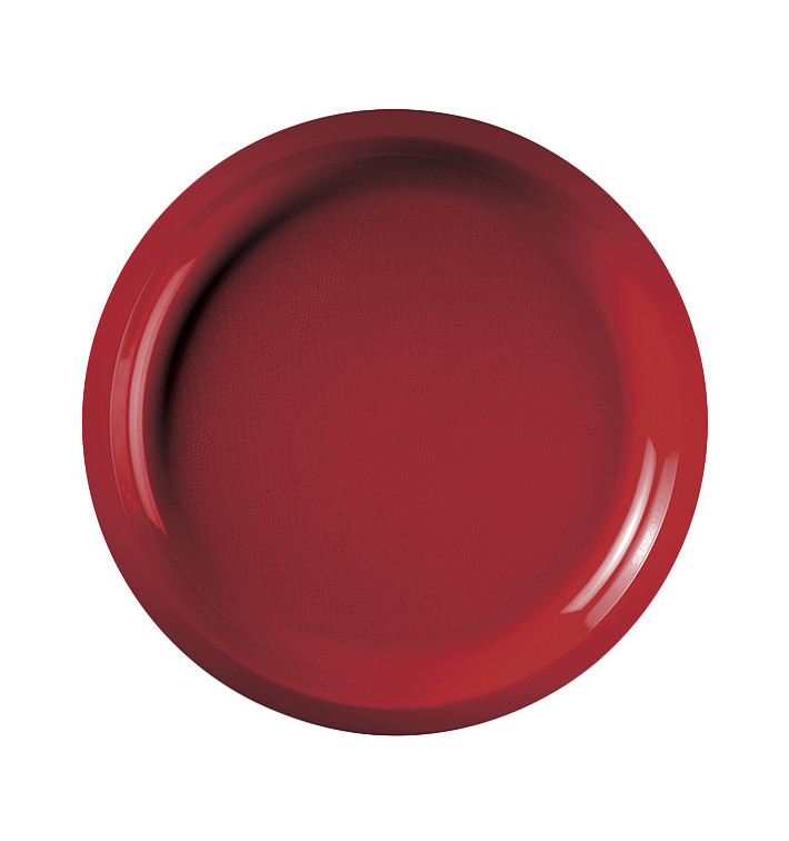 Plastikteller Rund Rot Round PP Ø290mm (25 Stück)