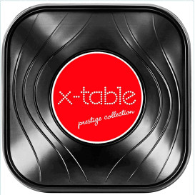 Viereckige Plastikschale PP "X-Table" Schwarz 180x180mm (8 Stück)