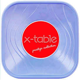 Viereckige Plastikschale PP "X-Table" Violett 180x180mm (8 Stück)