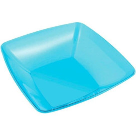 Viereckige Plastikschale türkis 28x28cm (20 Stück)