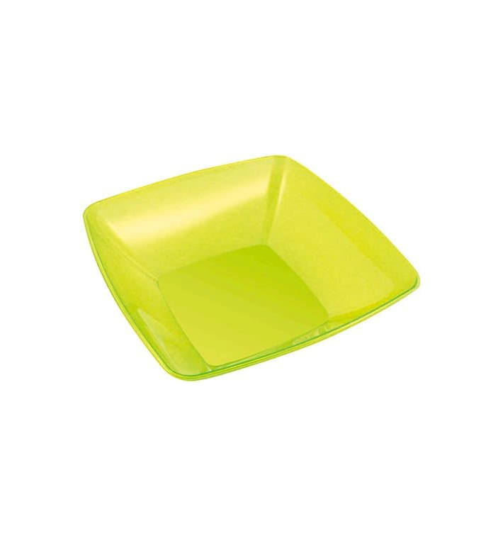 Viereckige Plastikschale grün 28x28cm (20 Stück) Viereckige Plastikschale grün 28x28cm (20 Stück)