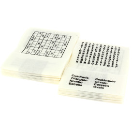Papierservietten Miniservis "Pasatiempos"  17x17cm (6000 Stück)