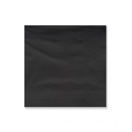 Papierservietten Schwarz 2L 25x25cm (100 Stück)