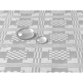 Tischdecke wasserdicht silber 5x1,2 Meterware (1 Einh.)