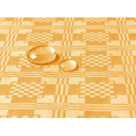 Tischdecke wasserdicht gold 5x1,2 Meterware (10 Einh.)