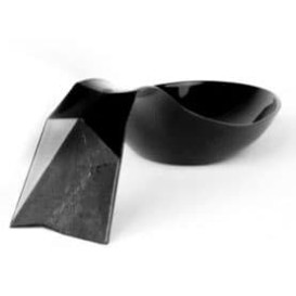 Häppchen-Löffel Bon Ton schwarz 116x29mm (20 Stück)
