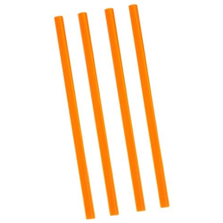 Trinkhalme einzeln verpackt orange Ø8mm 22cm (500 Stück)