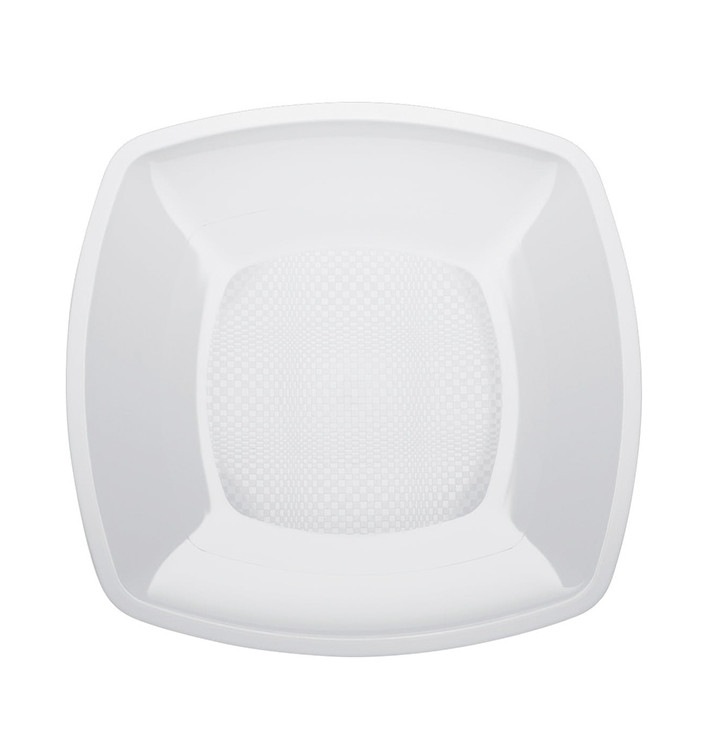 Plastikteller Flach Quadratisch Weiß Square PP 180mm (25 Stück) Plastikteller Flach Quadratisch Weiß Square PP 180mm (25 Stück)