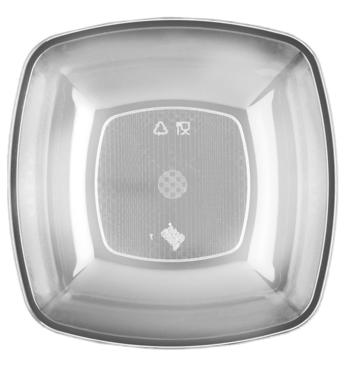 Plastikteller Tief Transparent Square PS 180mm (25 Stück) Plastikteller Tief Transparent Square PS 180mm (25 Stück)
