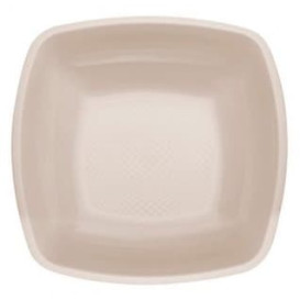 Plastikteller Tiefe Beige Square PP 180mm (25 Stück)