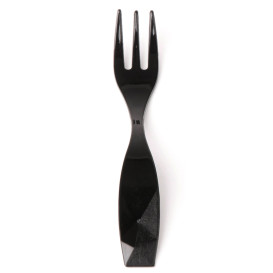 Mini-Gabel "Charme" Präsentation Schwarz 10cm (2400 Stück)