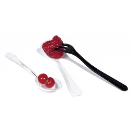 Mini-Plastiklöffel Transparent 10cm (100 Stück)