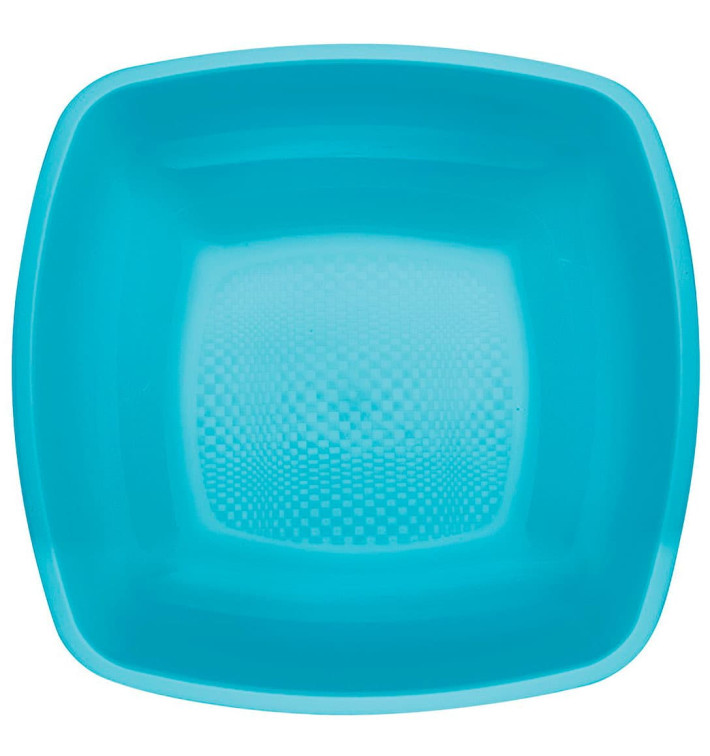 Plastikteller Tiefe Turkis Square PP 180mm (25 Stück) Plastikteller Tiefe Turkis Square PP 180mm (25 Stück)