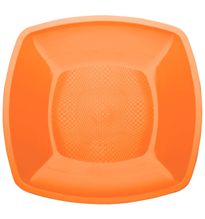 Plastikteller Flach Orange Square PP 230mm (25 Stück) Plastikteller Flach Orange Square PP 230mm (25 Stück)