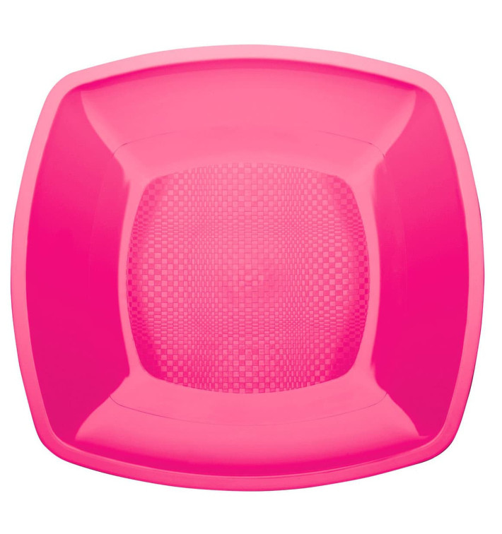 Plastikteller Flach Fuchsie Square PP 230mm(25 Stück) Plastikteller Flach Fuchsie Square PP 230mm(25 Stück)