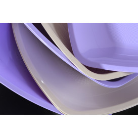 Plastikteller Flach Flieder Square PS 300mm (12  Stück)