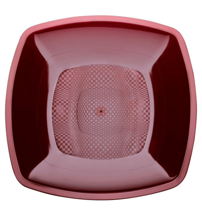 Plastikteller Tiefe Bordeaux Square PP 180mm (25 Stück) Plastikteller Tiefe Bordeaux Square PP 180mm (25 Stück)