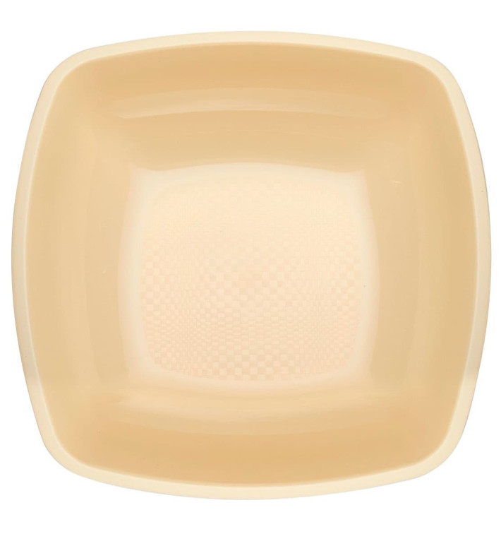 Plastikteller Tiefe Creme Square PP 180mm (25 Stück) Plastikteller Tiefe Creme Square PP 180mm (25 Stück)