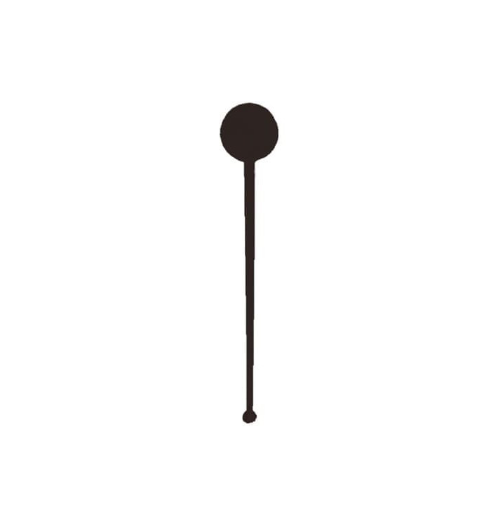 Agitador para Bebidas de Plástico Negro 175mm Agitador para Bebidas de Plástico Negro 175mm