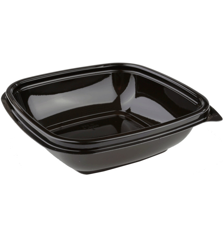 Plastikschale Viereckig Schwarz PET 250ml 125x125x40mm (50 Stück) Plastikschale Viereckig Schwarz PET 250ml 125x125x40mm (50 Stück)