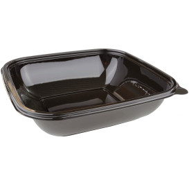 Plastikschale Schwarz PET 750ml 190x190x40mm (50 Stück)