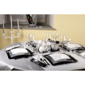 Plastikteller Flach Grau Nice PP 230mm (25 Stück)