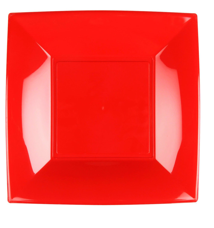 Plastikteller Flach Rot Nice PP 290mm (72 Stück) Plastikteller Flach Rot Nice PP 290mm (72 Stück)