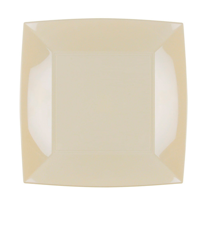 Plastikteller Flach Creme Nice PP 230mm (150 Stück) Plastikteller Flach Creme Nice PP 230mm (150 Stück)