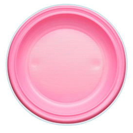 Plastikteller PS Flach Pink Ø220mm (30 Stück)