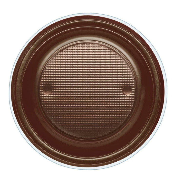 Plastikteller PS Tief Schokolade Ø220mm (600 Stück) Plastikteller PS Tief Schokolade Ø220mm (600 Stück)