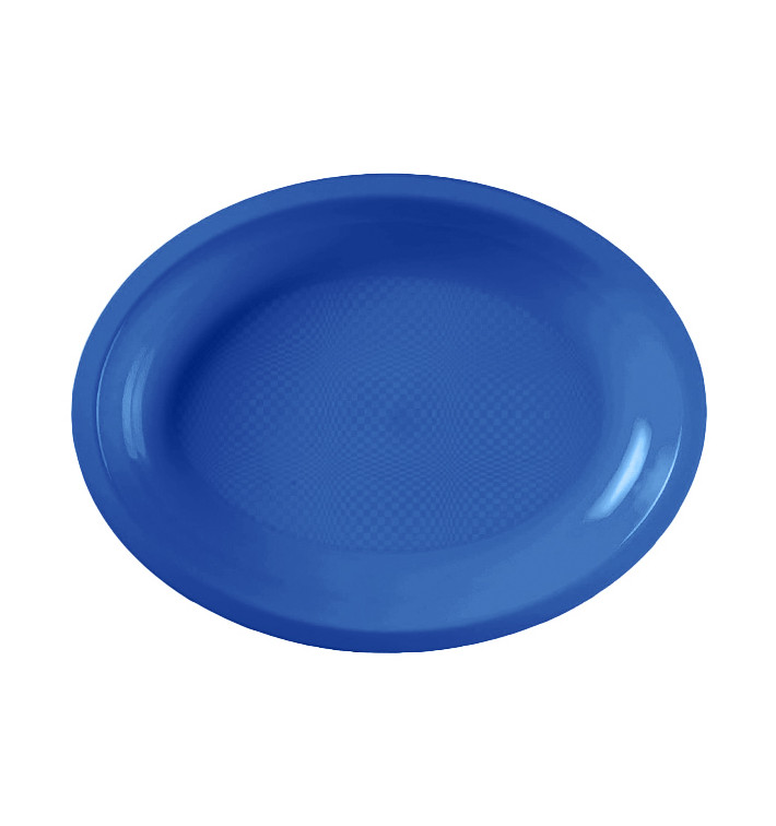 Plastiktablett Oval Blau Mittelmer Round PP 305mm (300 Stück) Plastiktablett Oval Blau Mittelmer Round PP 305mm (300 Stück)