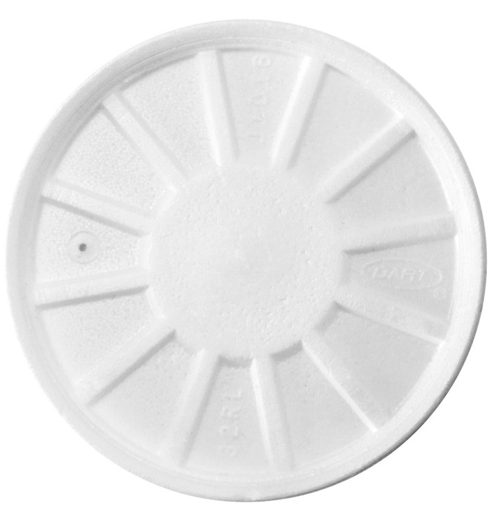 Styropordeckel Gelüftet Weiß Ø11,7cm (50 Stück) Styropordeckel Gelüftet Weiß Ø11,7cm (50 Stück)