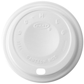 PlastikDeckel PS "Cappuccino" Weiß 14Oz/410 ml Ø8,9cm (100 Stück)