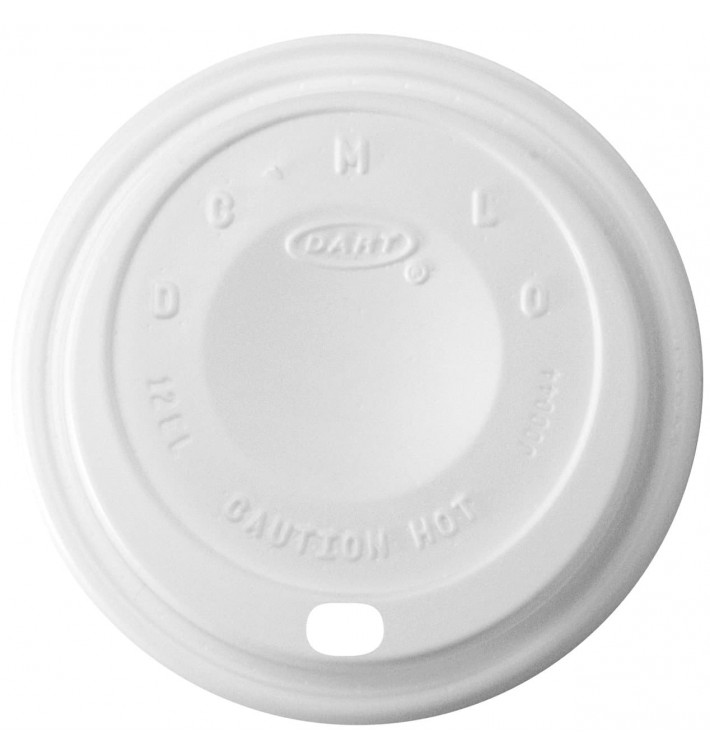 PlastikDeckel PS "Cappuccino" Weiß 14Oz/410 ml Ø8,9cm (100 Stück)